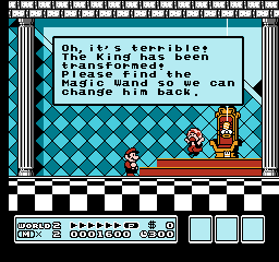 One of the seven transformed kings, as seen in the NES Super Mario Bros. 3.