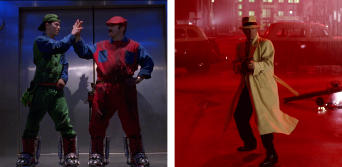 Super Mario Bros. (1993) and Dick Tracy (1990)